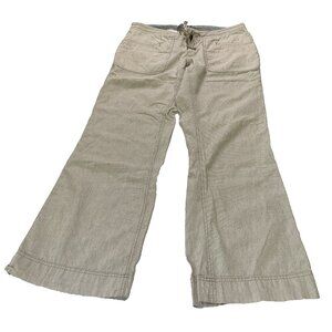 The North Face Linen Blend Pants  Dune Striped Beige  Size 12